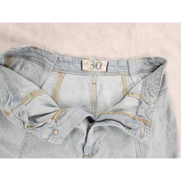 Free People We The Free Florence Flare Jeans 30 Light Wash High Rise Wide Leg - Picture 3 of 9